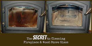 Clean Fireplace Glass Fireplace