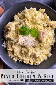 https://thelazyslowcooker.com/slow-cooker-creamy-pesto-chicken-and-rice/ gambar png