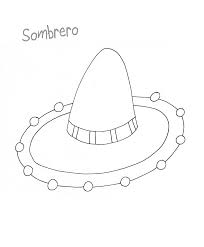 Sombrero coloring page from mexico category. Mexican Sombrero Hat Coloring Page Free Printable Coloring Pages For Kids
