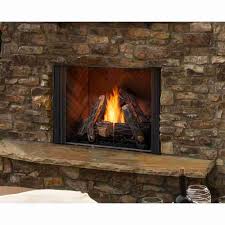 Majestic Courtyard 42 Outdoor Traditional Fireplace Premium Herringbone Brick Interior