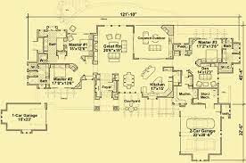 House Plans With 3 Master Suites