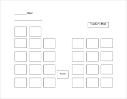 Free Seating Chart Template 9 Word Excel Format Download Classroom