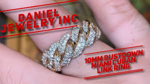 diamond 10mm miami cuban link ring