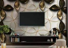 3d 5d non woven tv unit wallpaper