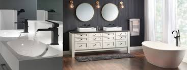 The sink and faucet options of a bathroom vanity allow for several choices when it comes to upgrading the bathroom, but the cabinets can define the core color of your new design. 10 Unique Ways To Incorporate Black Into Your Bathroom Design Faucetlist Com