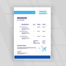 travel agency invoice template 12624249