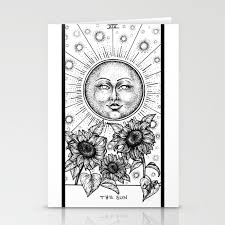 Sun Tarot Stationery Cards By Corinneelyse