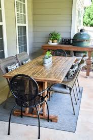 Shop online to find the ideal solution for lounging and entertaining! Diy Farmhouse Outdoor Patio Table Made With 2 4 S For Less Than 60 The Frugal Homemaker