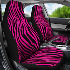 Zebra Car Seat Covers Set Striped