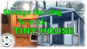 tiny house from storage shed useful