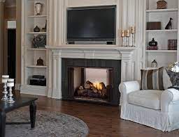 Stylish Ventless Gas Fireplace With