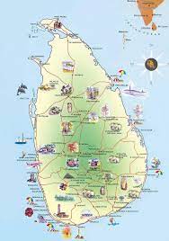 sri lanka tourist attractions map