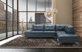 tufted leather corner sectional sofa
