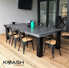 Polished Concrete 8 To 10 Seater Dining
