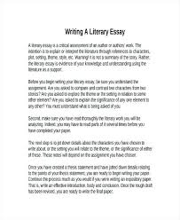 Examples Of Literary Essay Examples Of A Literary Essay Analysis
