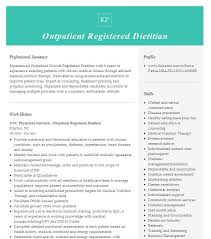 outpatient registered ian resume