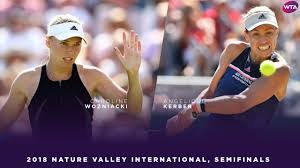 Caroline wozniacki rings nasdaq closing bell. Caroline Wozniacki Vs Angelique Kerber 2018 Nature Valley International Semifinals Youtube