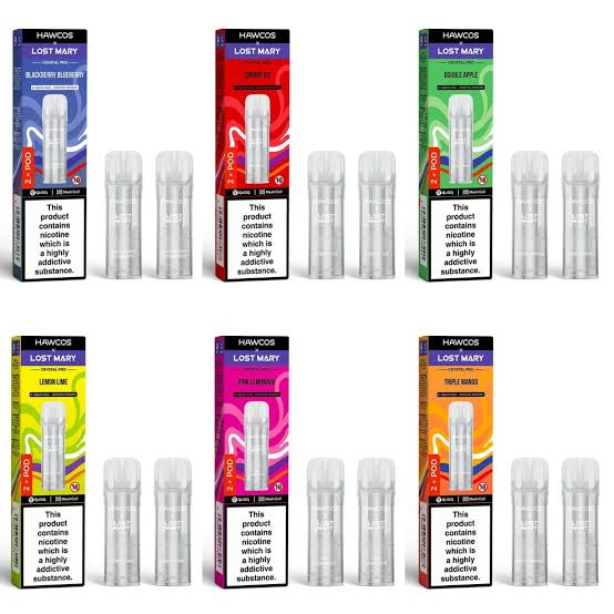 Hawcos X Lost Mary Crystal Pro 600 Prefilled Pods 2 Pack