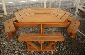 Wood Picnic Tables Air Hill Lawn Furniture