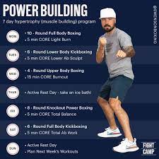 7 day muscle building workout program