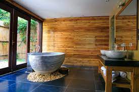 Dieses badezimmer stammt aus einem chalet in kitzbühl. Holzstreifen Im Bad Ist Das Moglich Style4walls