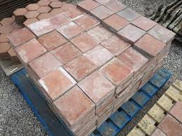 reclaimed terracotta red quarry floor tiles