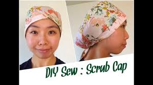 Use the free scrub cap pattern to make a reversible, bouffant style scrub hat. Diy Scrub Cap Sewing Tutorial Youtube
