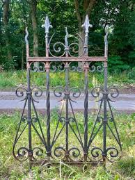 Wrought Iron Garden Trellis 1930s Set