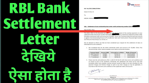 rbl bank credit card settlement