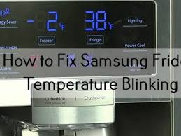 I have a samsung refrigerator model number rf263teaesg/aa. Samsung Fridge Temperature Blinking Solutions And How To Avoid It