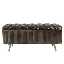 Faux Leather Bench Whif1094