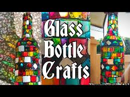 Glass Bottle Art Mosaic Painting On
