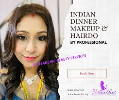 beauchic indian dinner makeup and hairdo