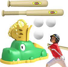 kids pitching machine baseball serve