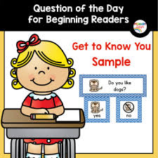 Free Question Of The Day Get To Know You Pocket Chart Cards