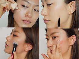tutorial peach makeup look