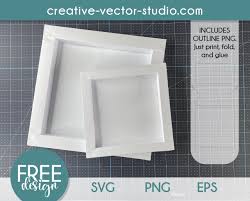 free paper frame svg template