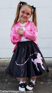 kids poodle skirts pink las jackets