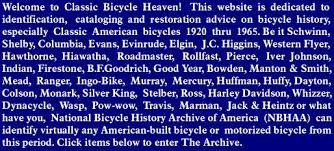 National Bicycle History Archive Of America