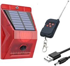 motion sensor alarm outdoor solar