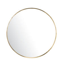 round gold metal mirror d101 sora