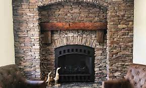 Modern Outdoor Stone Fireplace Melbourne
