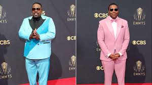 emmys 2021 red carpet colorful tuxedos