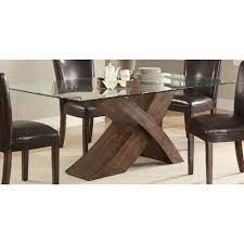 Coaster Nessa Glass Top Dining Table In