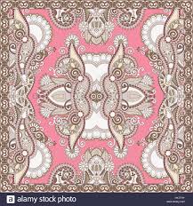 Authentic Silk Neck Scarf Or Kerchief Square Pattern Design
