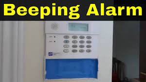 how to stop a beeping alarm system old