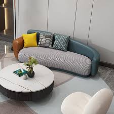 2000mm modern 3 seat asymmetric sofa