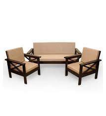 brown wooden sofa set velvet at rs
