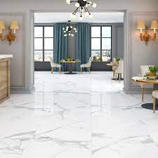 5 m² self adhesive floor tiles white