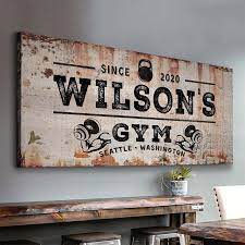 Gym Sign Large Wall Art